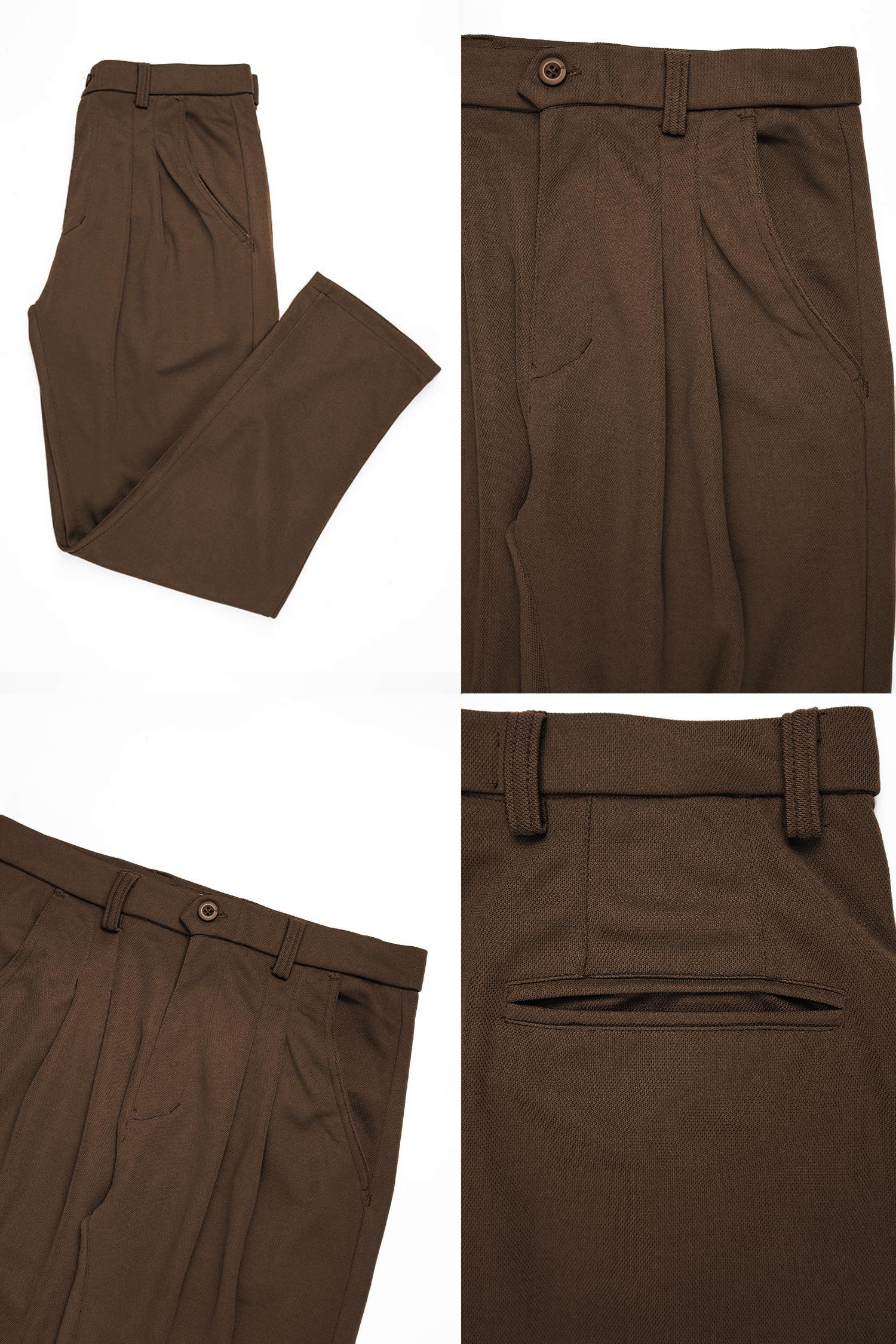 Double Plate Men's Carrot Fit Cotton Pant
