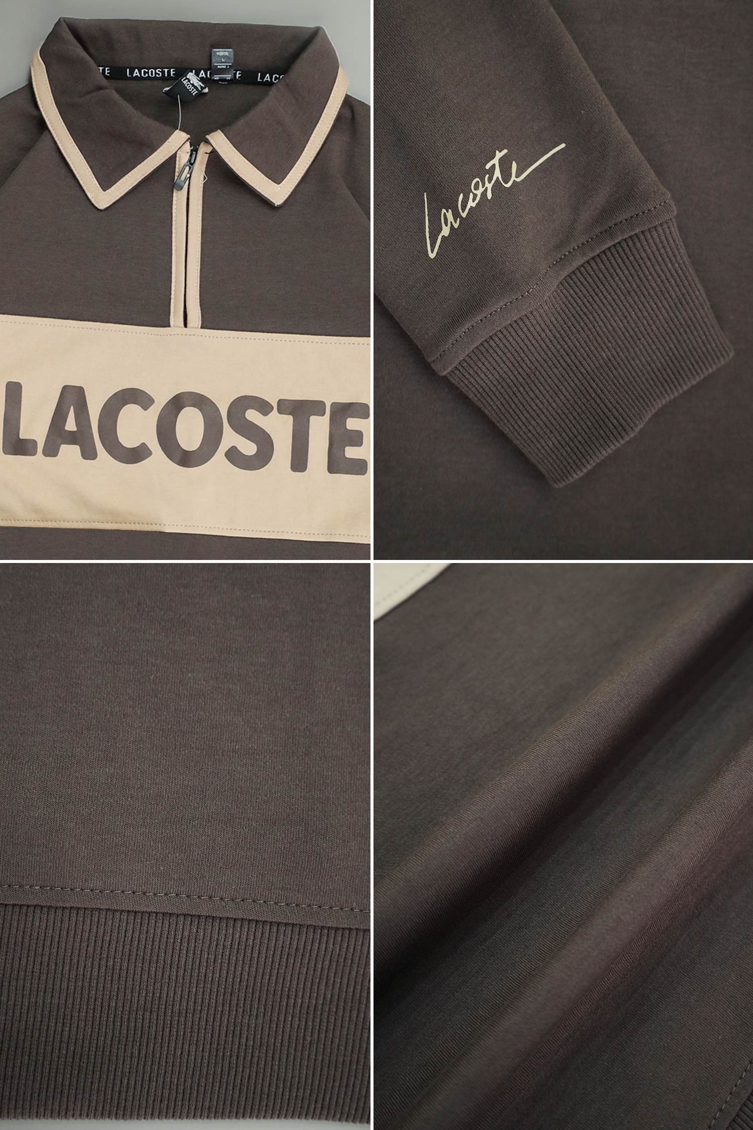 Lcste Color-Block Panel Imported Men's Sweatshirt