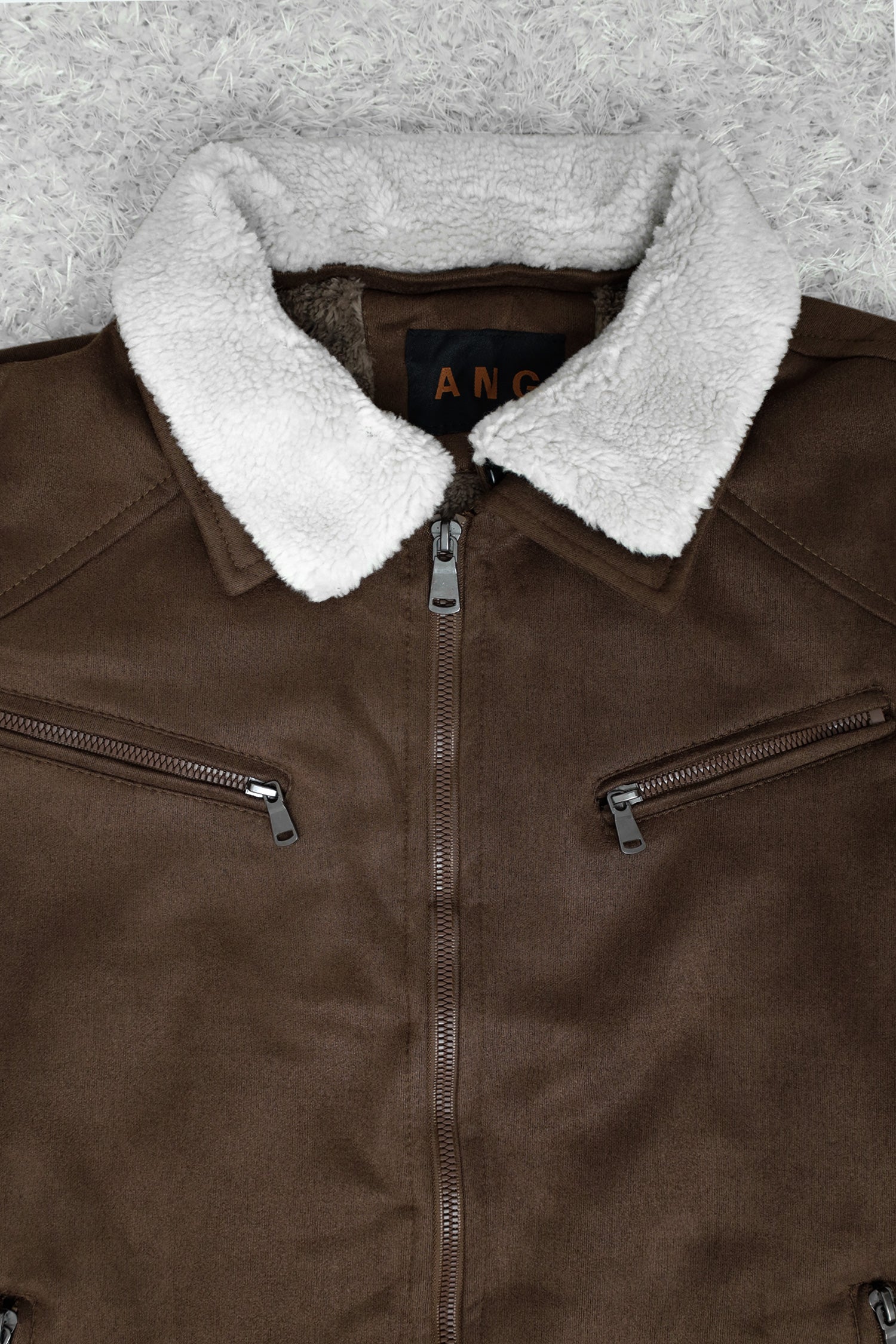 Designed To Blow Your Mind Zipper Men's Suede Jacket