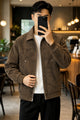 Men's Relaxed Fit Suede Leather Jacket