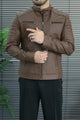 Men's Biker Style Imported Leather Jacket