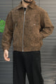 Men's Relaxed Fit Suede Leather Jacket