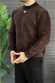 Prda Long Sleeve Pullover Imported Round Neck Rabbit Wool Men's Sweater