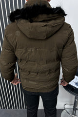 Feel Good Branded Hood Style Imported Puffer Jacket