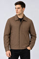 Turbo Lightweight Wind-Breaker Imported Leather Jacket In Coffee