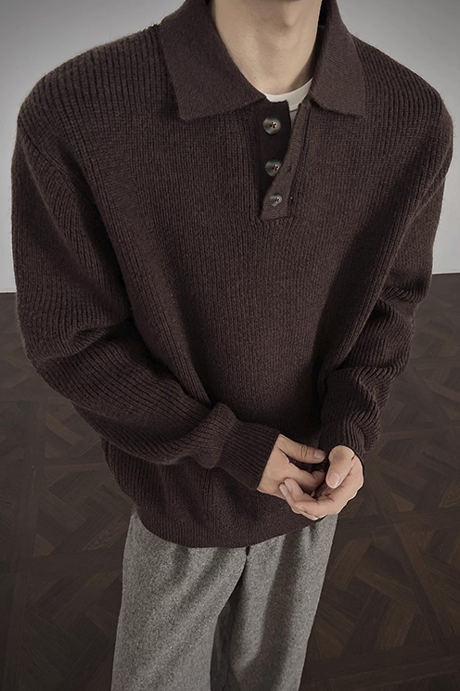 Turbo Autumn Knitted Imported Men's Sweater