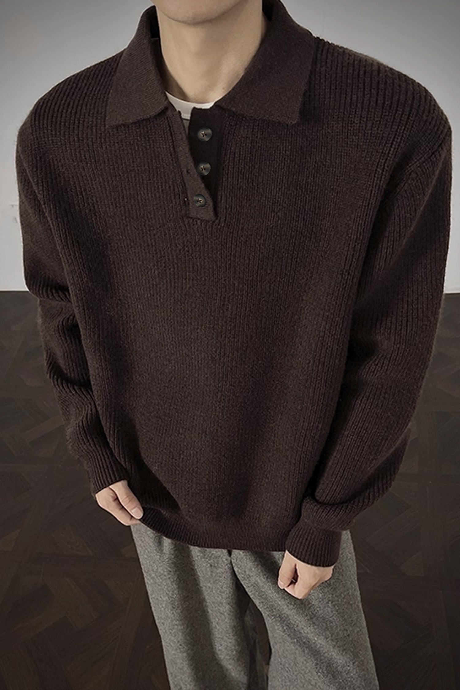 Turbo Autumn Knitted Imported Men's Sweater