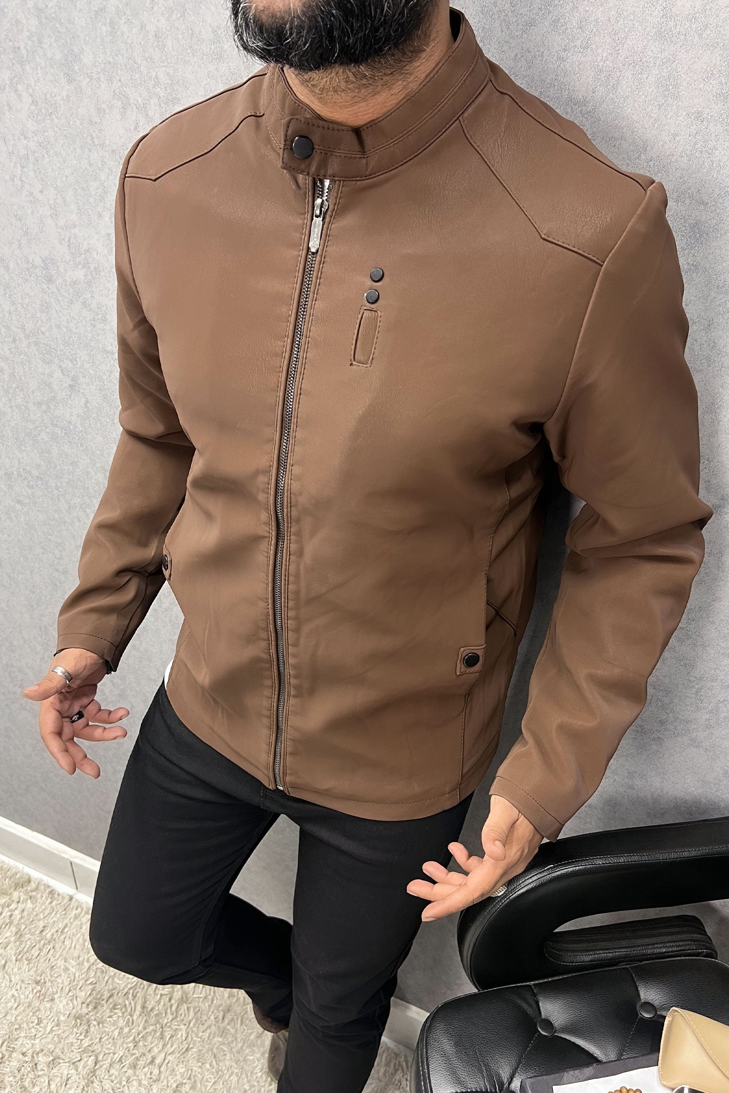 Ban Style Premium Men's Imported Suede Leather Jacket