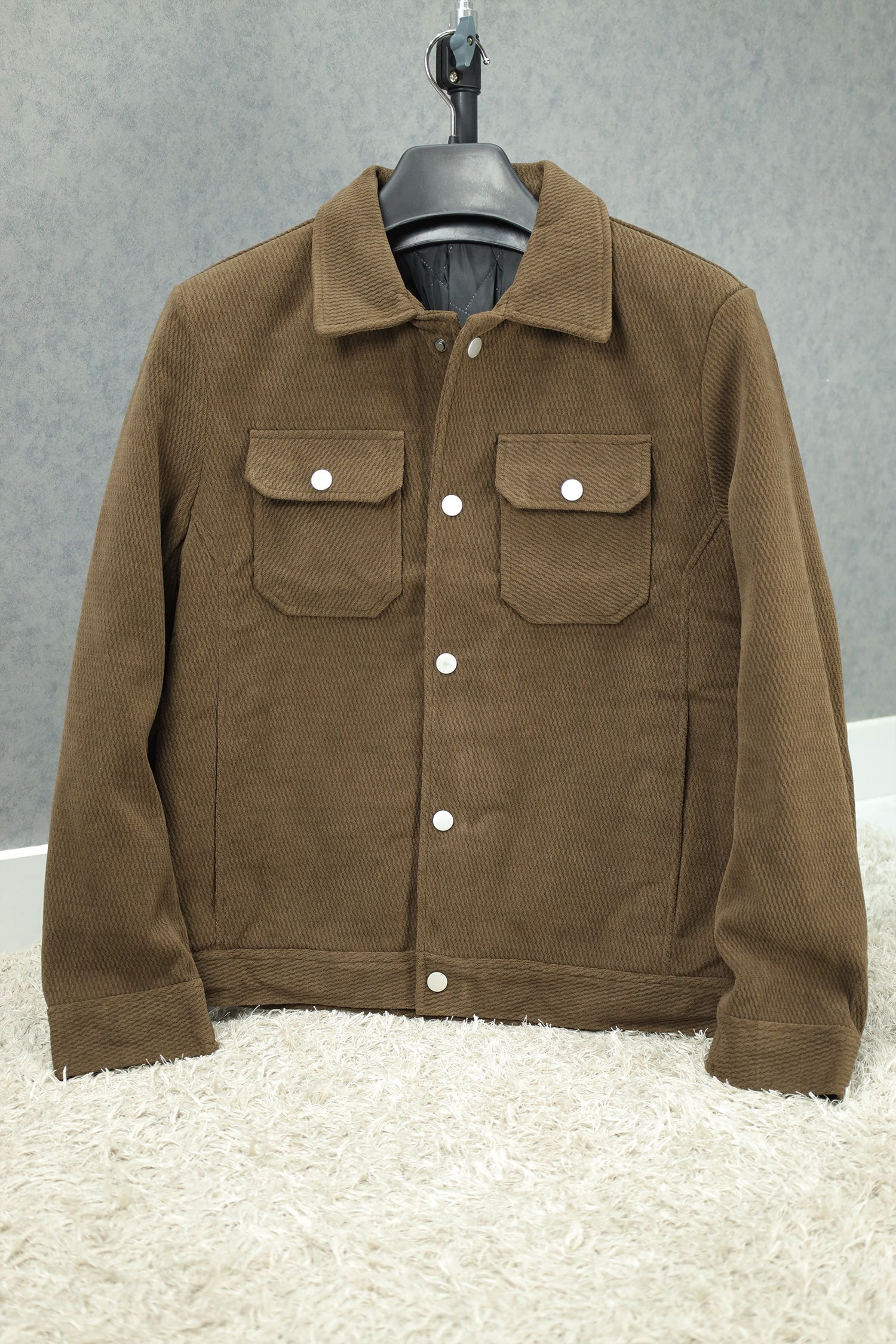 Vintage Rough Look Imported Men's Woolen Jacket