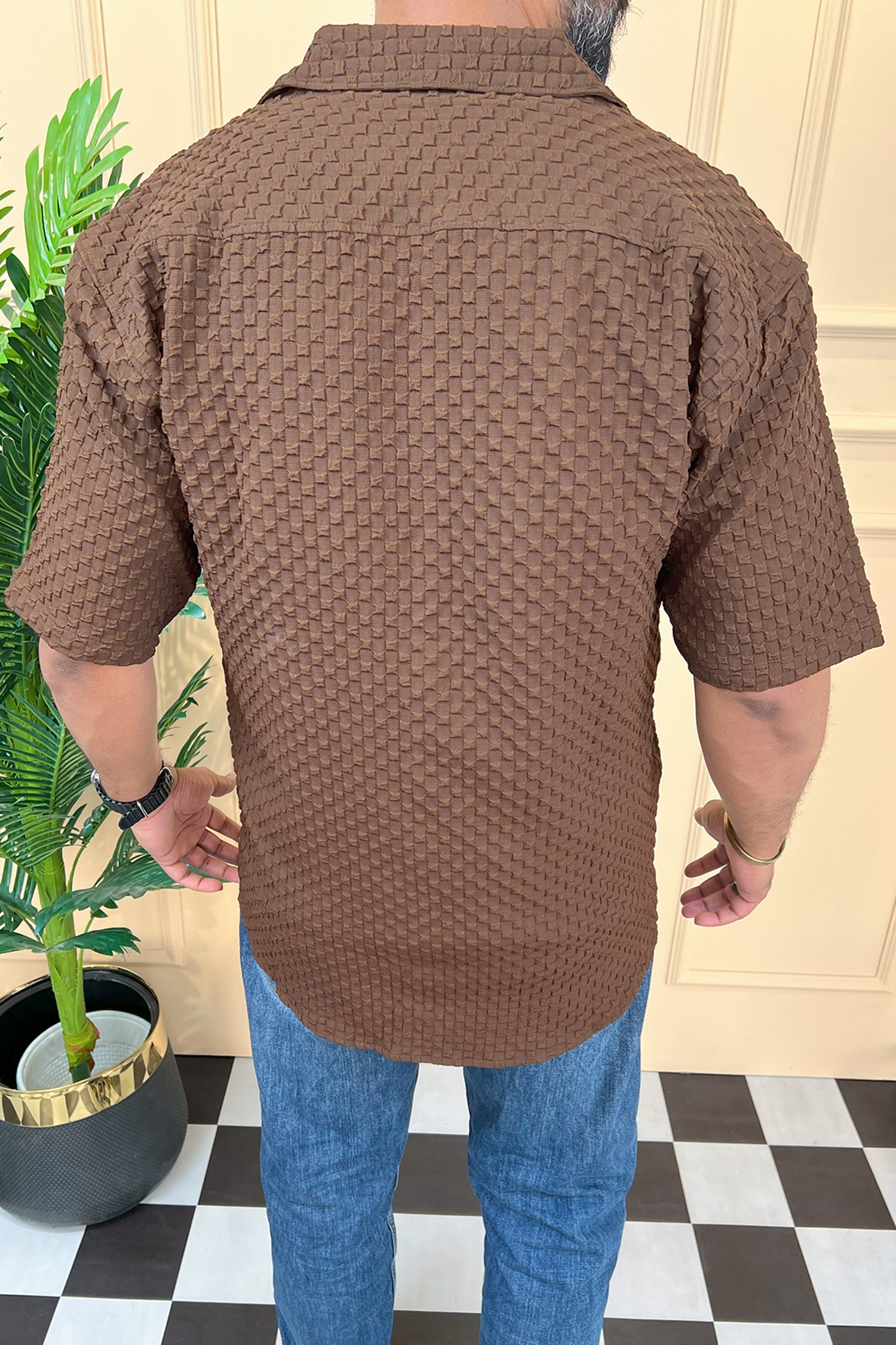 Turbo Popcorn Cuba Waffle Casual Shirt