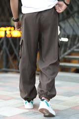 Turbo Pocket Style Imp Baggy Trouser In Coffee