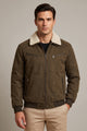 Men's Neutral Faux Imported Suede Jacket