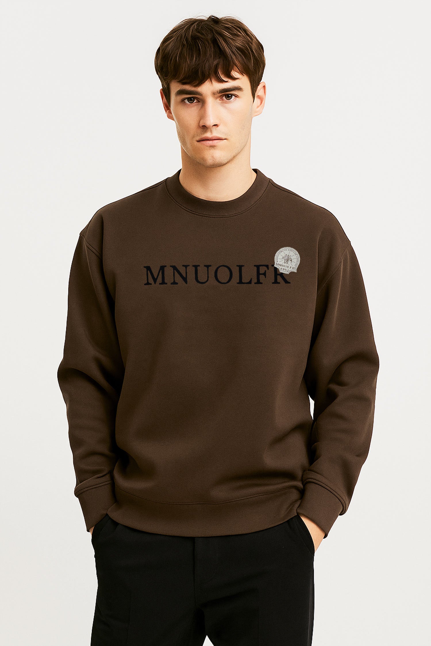 Crew Neck Imported Men's Sweatshirt