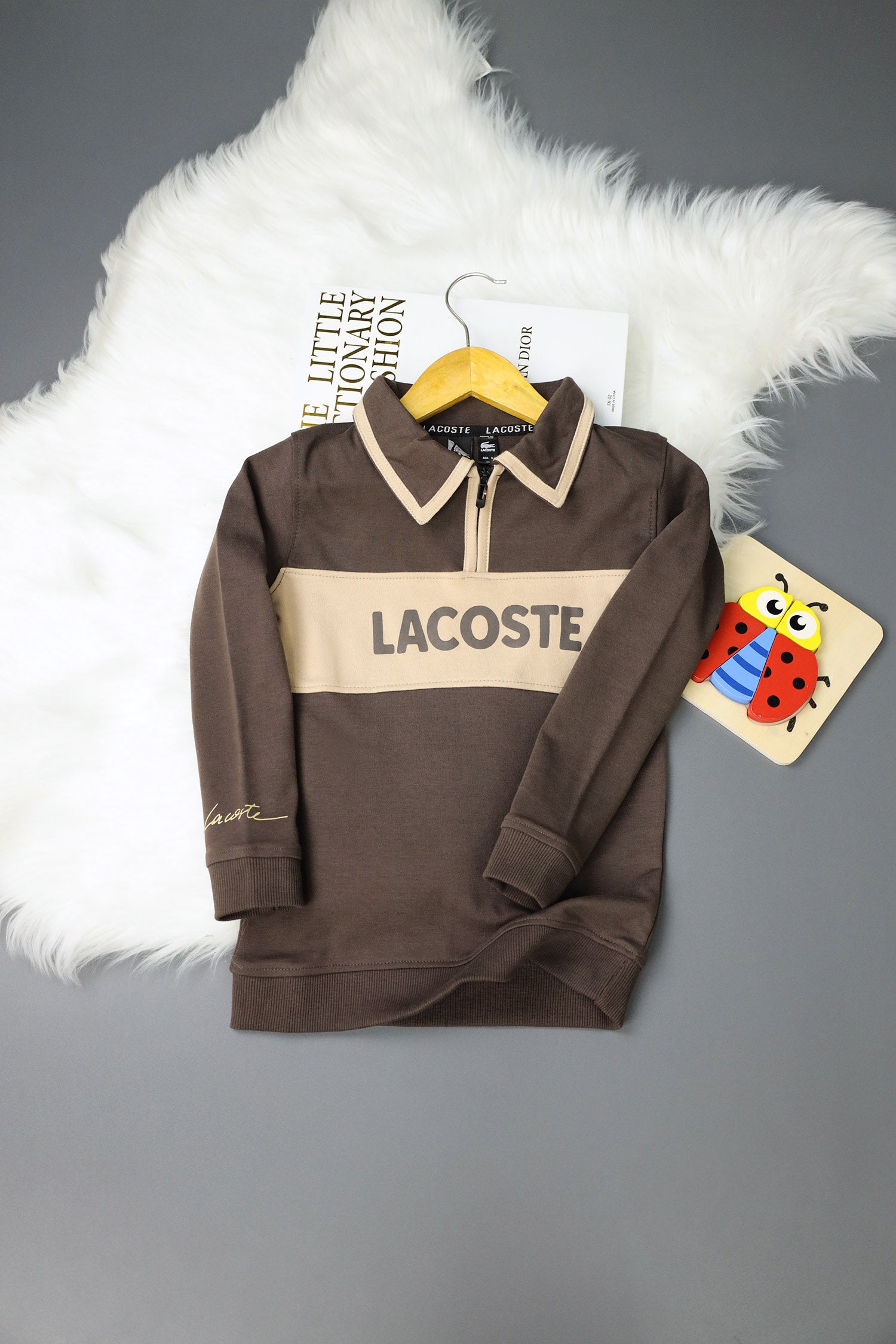 Lcste Block Panel Coller Style Unisex Kids SweatShirt