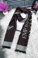 Armni Jacquard Lettering Imported Men's Wool Muffler
