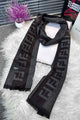 Burbry Monogram Fringe Imported Men's Wool Muffler