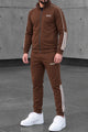 Adds Tipped Stripes Track Zipper Men's Co-Ord Set
