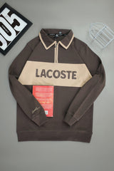Lcste Color-Block Panel Imported Men's Sweatshirt