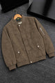 Turbo Minimal Multi-Pockets Imported Suede Leather Jacket