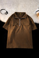 Turbo Long Zip Style Men's Polo T-Shirt