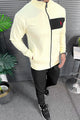 Polo Elite Motion Zipper Men's Co-Ord Set In Creem & Black