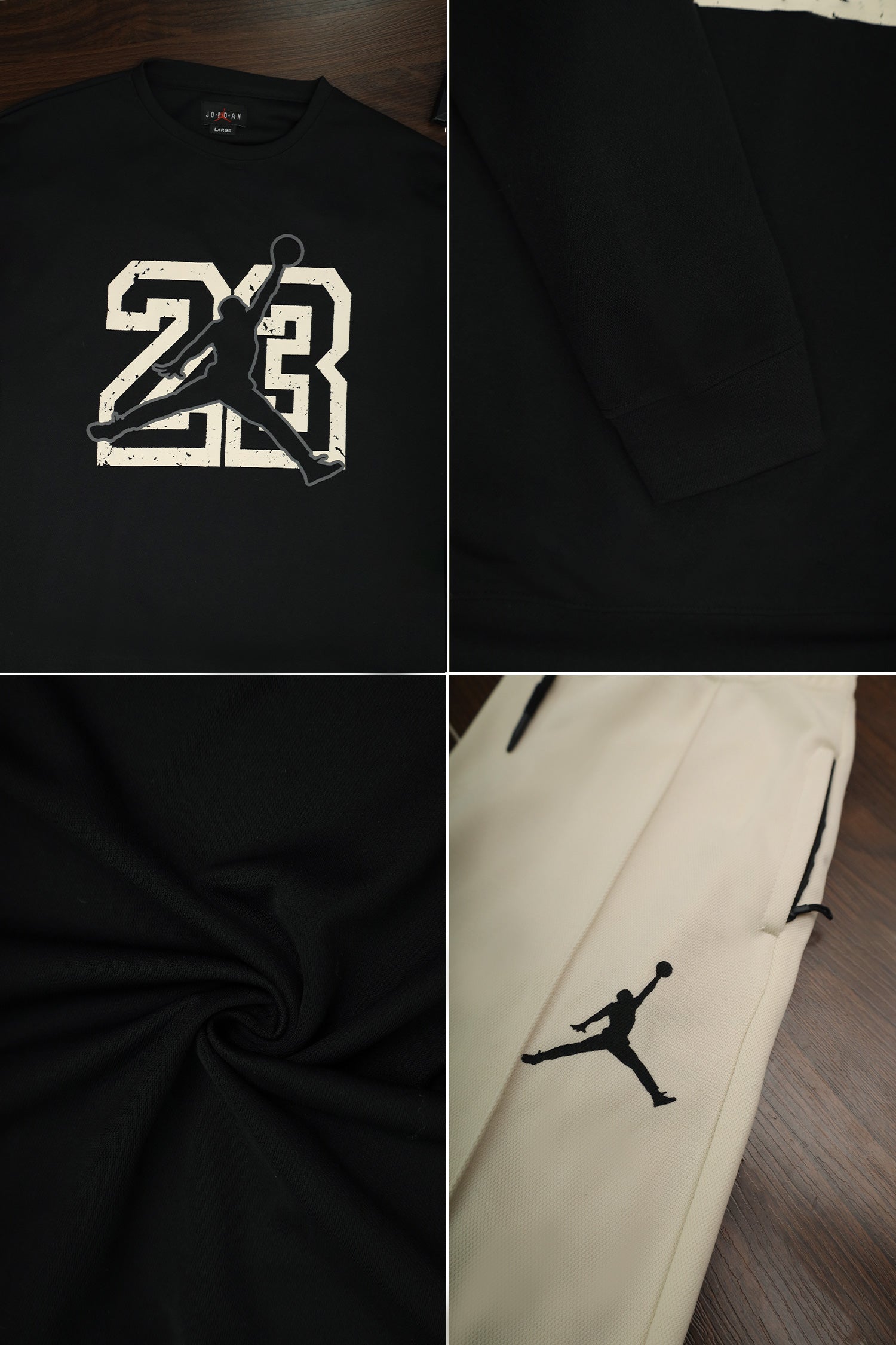Jrdn Flight Essential Oversized Round Neck Tracksuit