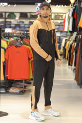Nke V Diagonal Pattern Mock Neck Tracksuit