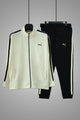 Pma Contrast Dual Side Stripe Tracksuit In Creem&Black