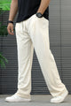 Turbo Drawstring Loose Bottom Trouser In Creem
