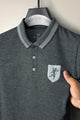 Grdno Square Texture Men's Polo Shirt