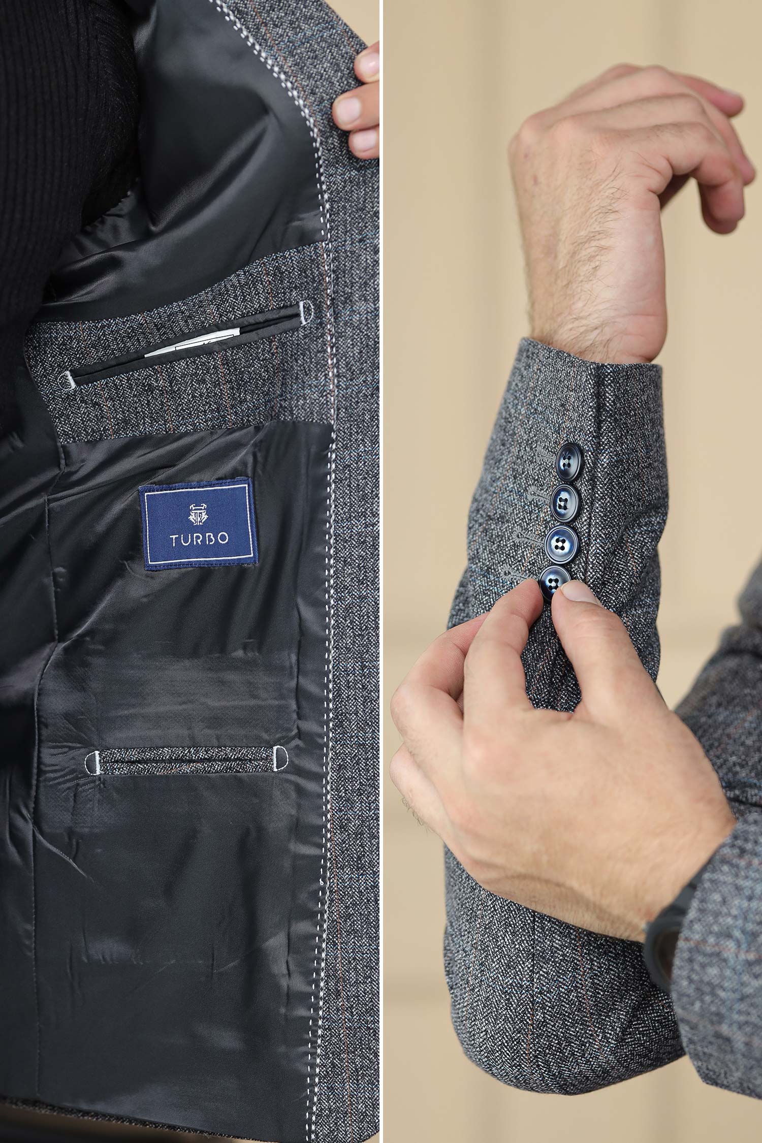 Classic Rich Self Lining Pattern Men Blazer