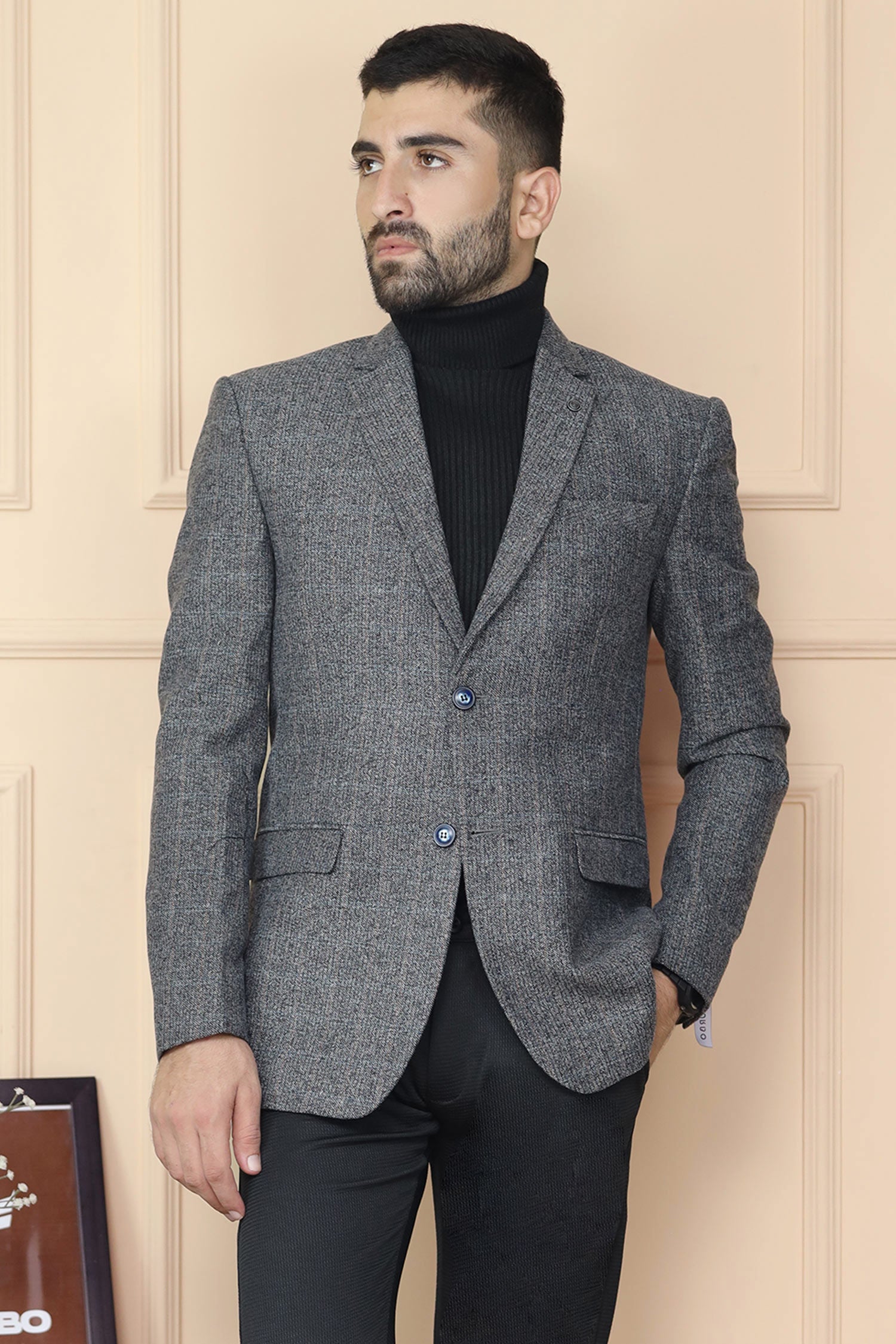 Classic Rich Self Lining Pattern Men Blazer