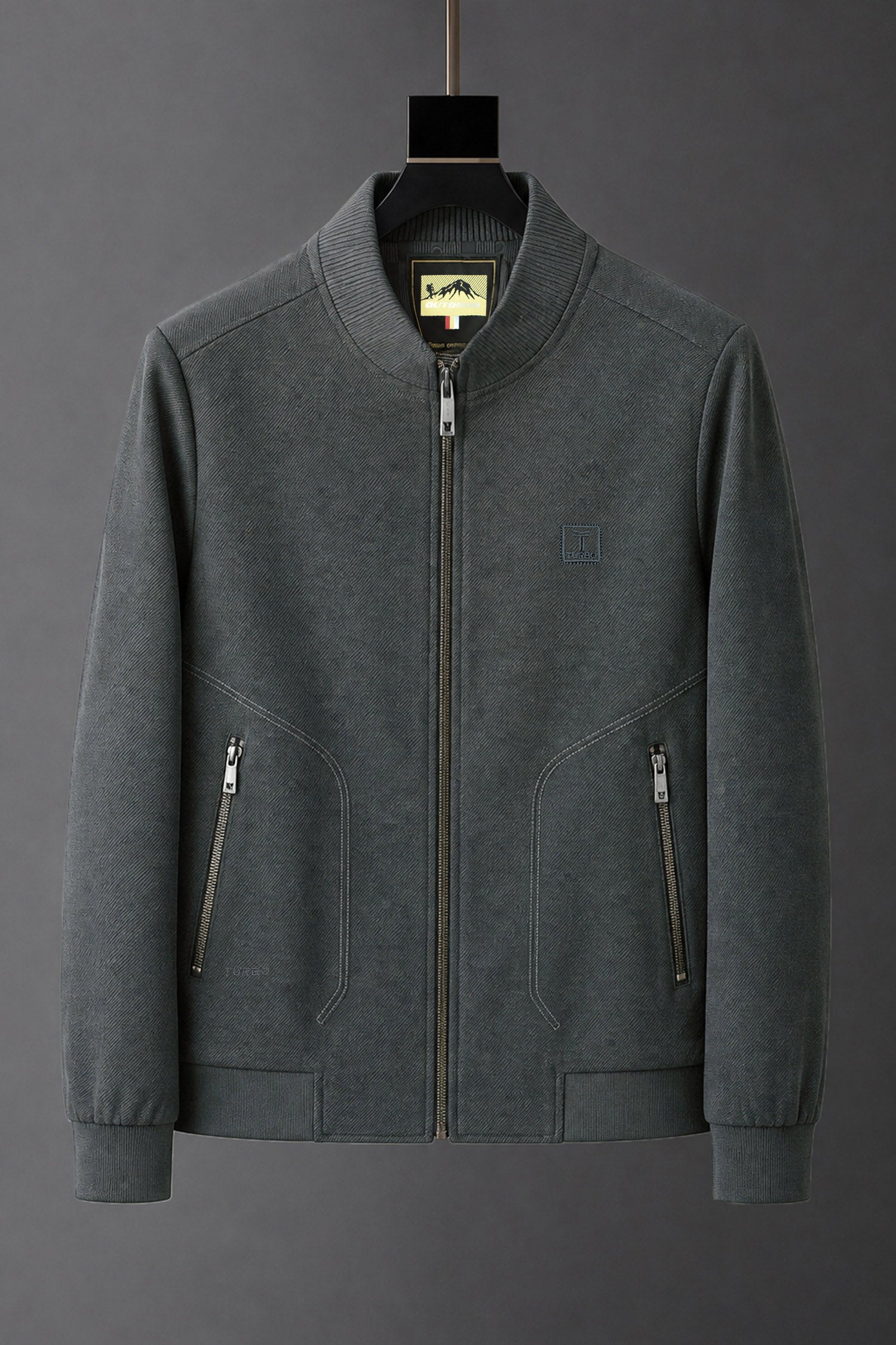 Turbo Softshell Winter Imp Men's Wool Jacket In Charcoal Grey