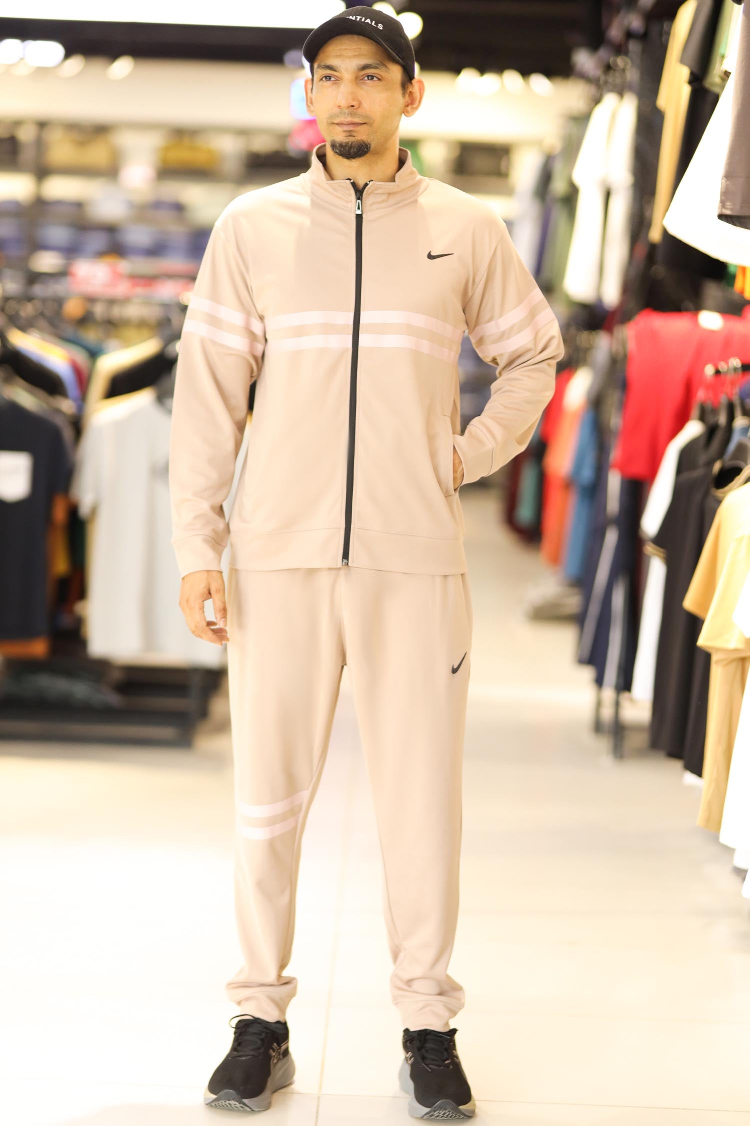 Nke Dual Line Signature Full Zipper Tracksuit