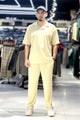Turbo Street Comfort Collar Style Tracksuit In Beige