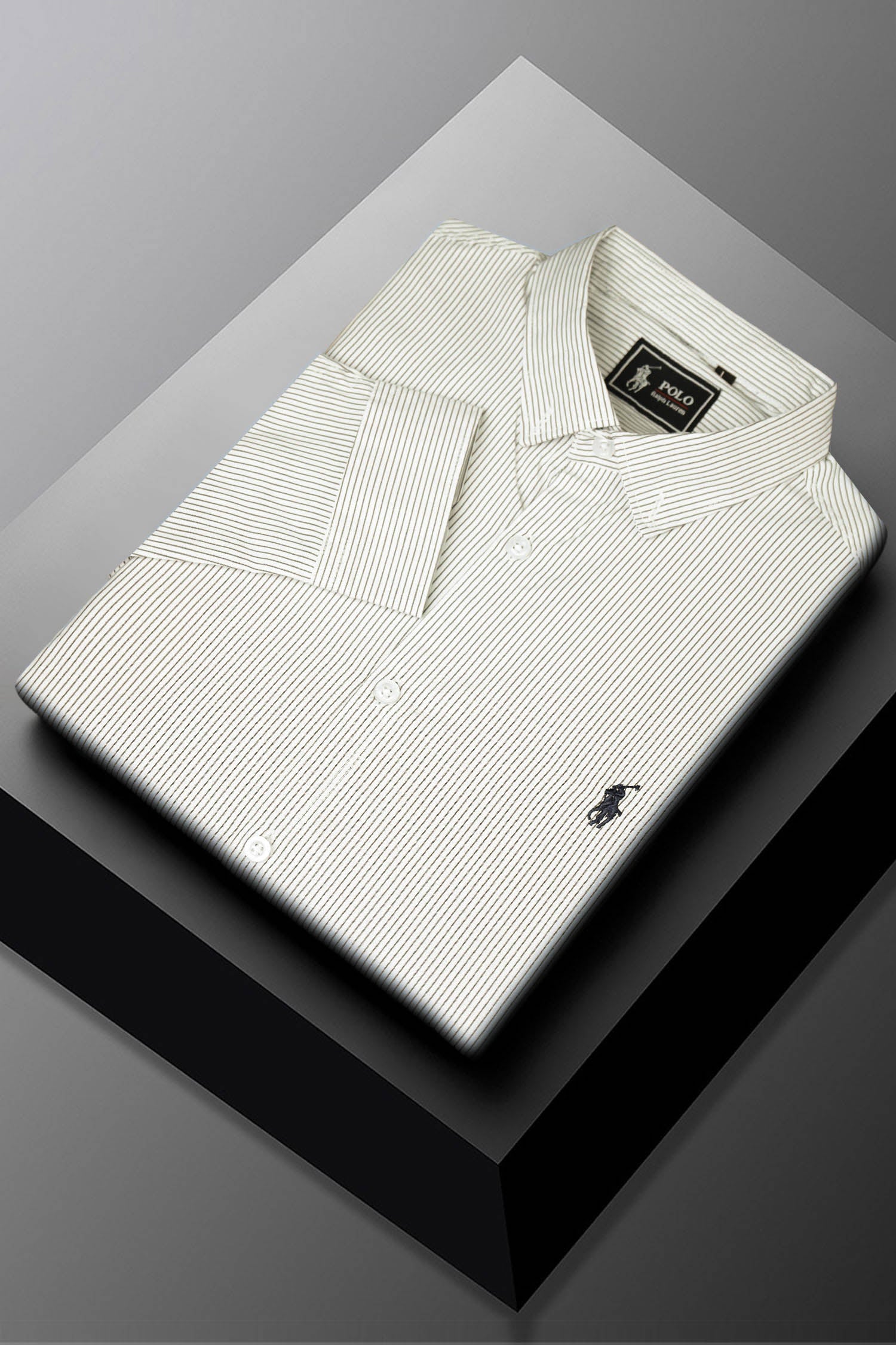 Polo Rph Lren Stripe Poplin Cotton Casual Shirt