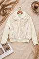 Women Torso & Ribbed Knit Imported Fur Jacket