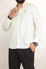 Turbo Billy Textured Knit Long Sleeve Cotton Casual Shirt