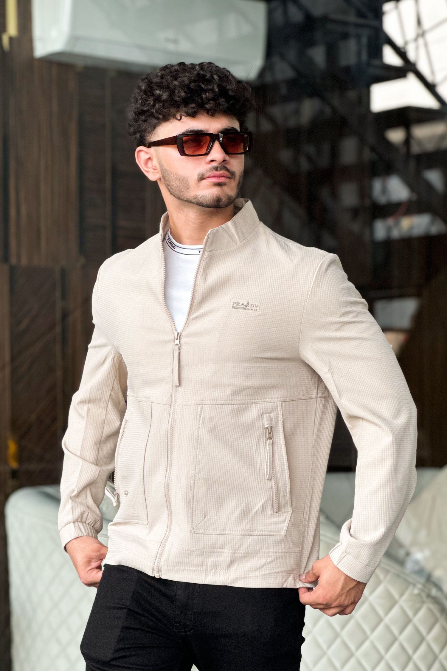 Pradv Self Texture Men's Imported Light Weight Jacket