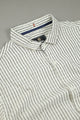 Turbo Lining Check Creation Long Sleeve Cotton Casual Shirt In Creem
