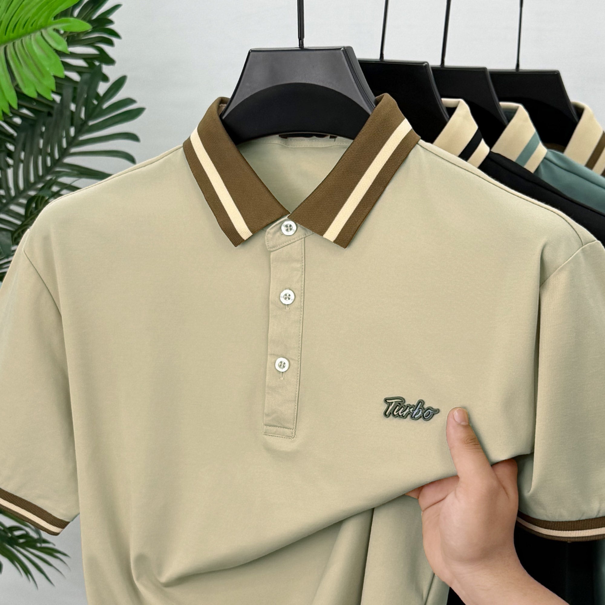 Turbo Rib Collared Style Men's Polo T-Shirt