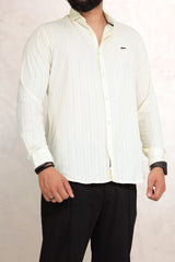 Turbo Billy Textured Knit Long Sleeve Cotton Casual Shirt