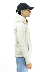 Turbo Arm Stripe Fleece Hoodie In Creem