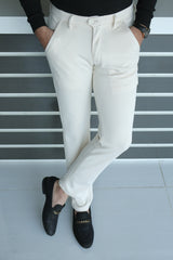 Elegant Self Texture Knitted Cotton Ankle fit Pant