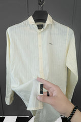 Turbo Billy Textured Knit Long Sleeve Cotton Casual Shirt