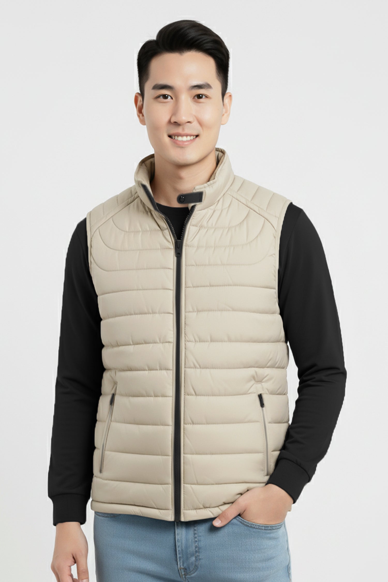 Lightweight Quilted Puffer Vest Imported Men's Gilet