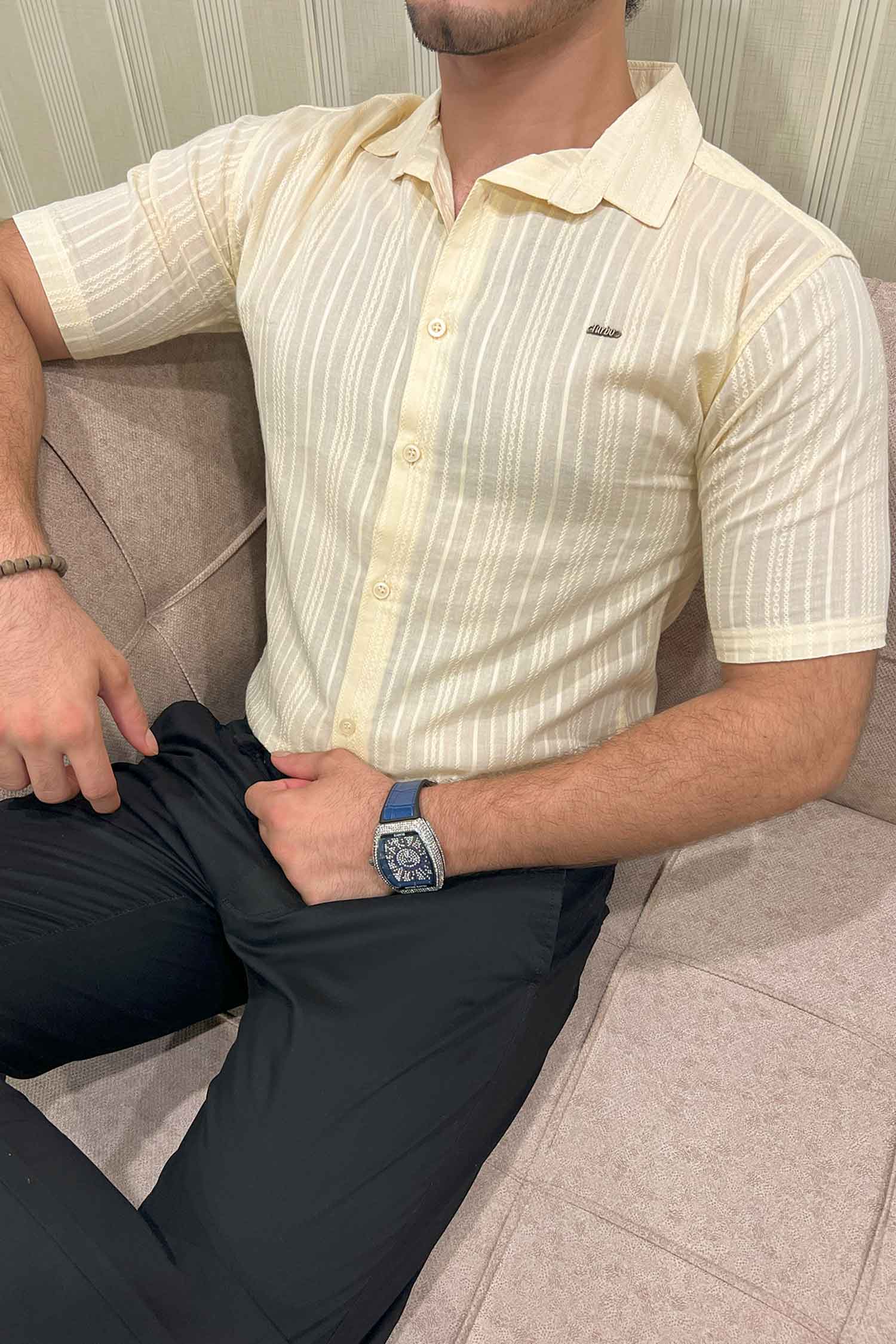 Turbo Textured Champ Casual Shirt