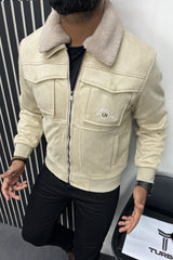 LN 1998 Classic Zipper Men's Suede Jacket