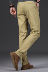 Fashion Trend Slim Fit Premium Cotton Pant In Creem