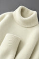 Turbo Extreme Rabbit Wool Turtleneck Pullover Imported High Neck In Cream